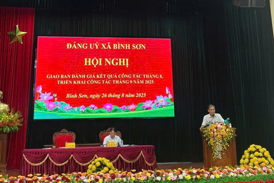 HỘI NGHỊ GIAO BAN ĐÁNH GIÁ TÌNH HÌNH THỰC HIỆN NHIỆM VỤ PHÁT TRIỂN KINH TẾ - XÃ HỘI THÁNG 8, TRIỂN KHAI NHIỆM VỤ TRỌNG TÂM THÁNG 9 NĂM 2025 