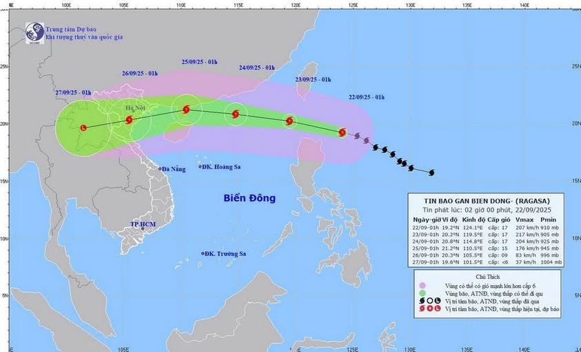Công Văn của UBND xã Bình Sơn về việc chủ động ứng phó với siêu bão RAGASA