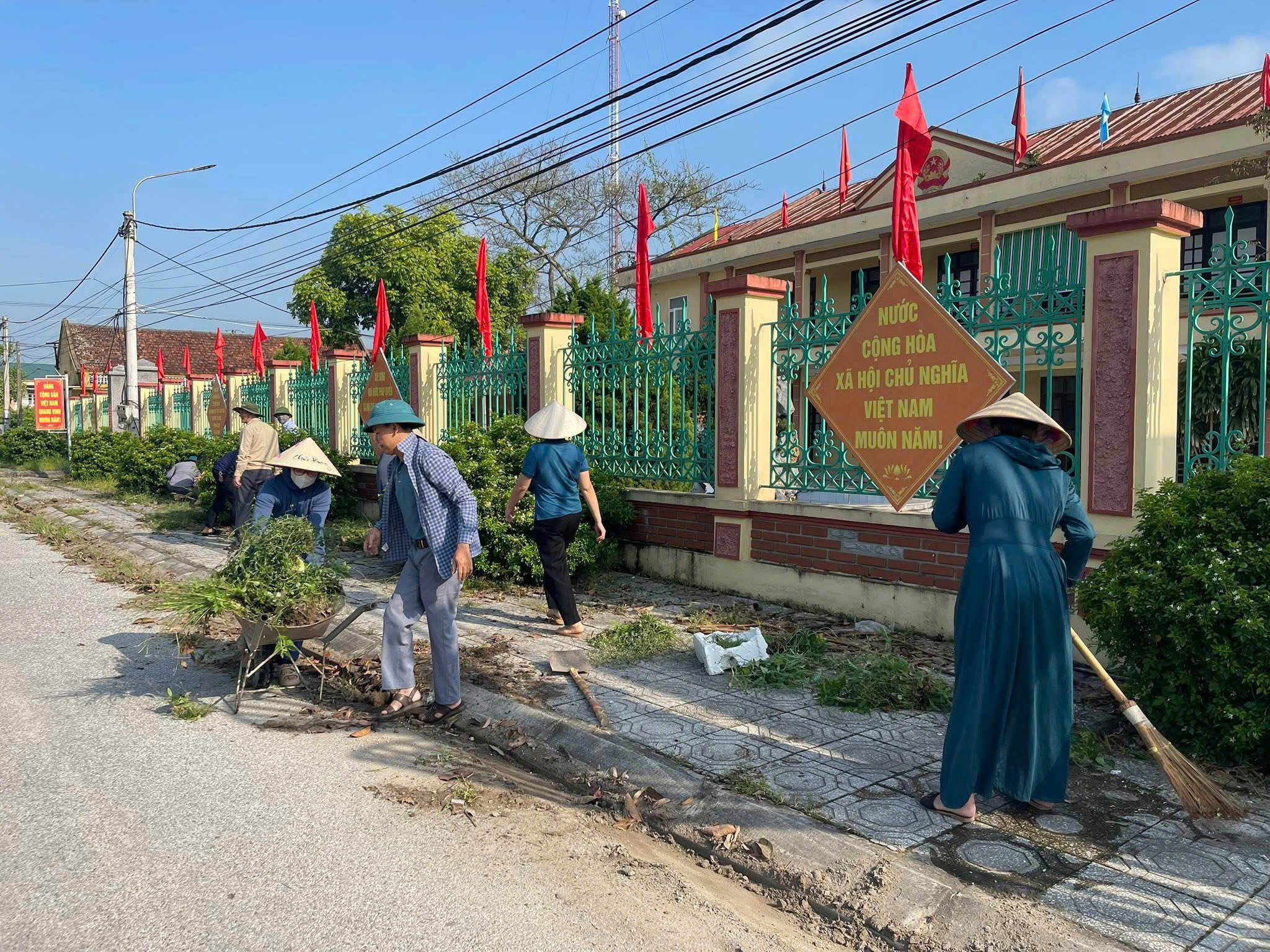 UBND XÃ BÌNH SƠN RA QUÂN CHUẨN BỊ MỌI ĐIỀU KIỆN CHÀO MỪNG ĐẠI HỘI ĐẢNG BỘ XÃ LẦN THỨ I, NHỆM KỲ 2025-2023