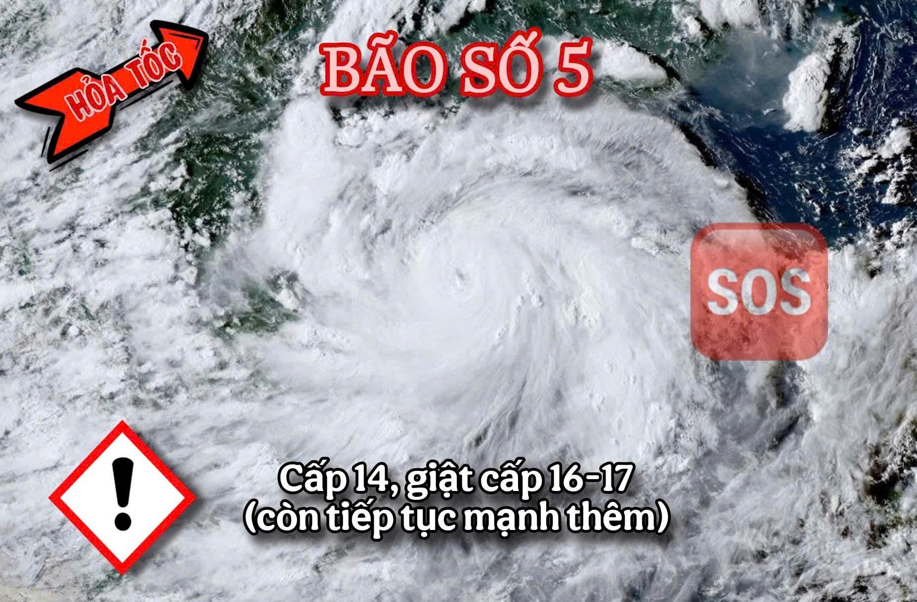 CÔNG ĐIỆN CỦA UBND TỈNH NINH BÌNH: Về việc tập trung ứng phó khẩn cấp bão số 5 